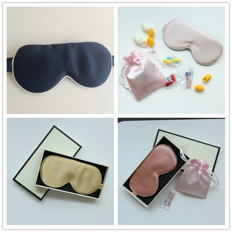 High quality 100% silk satin eye mask