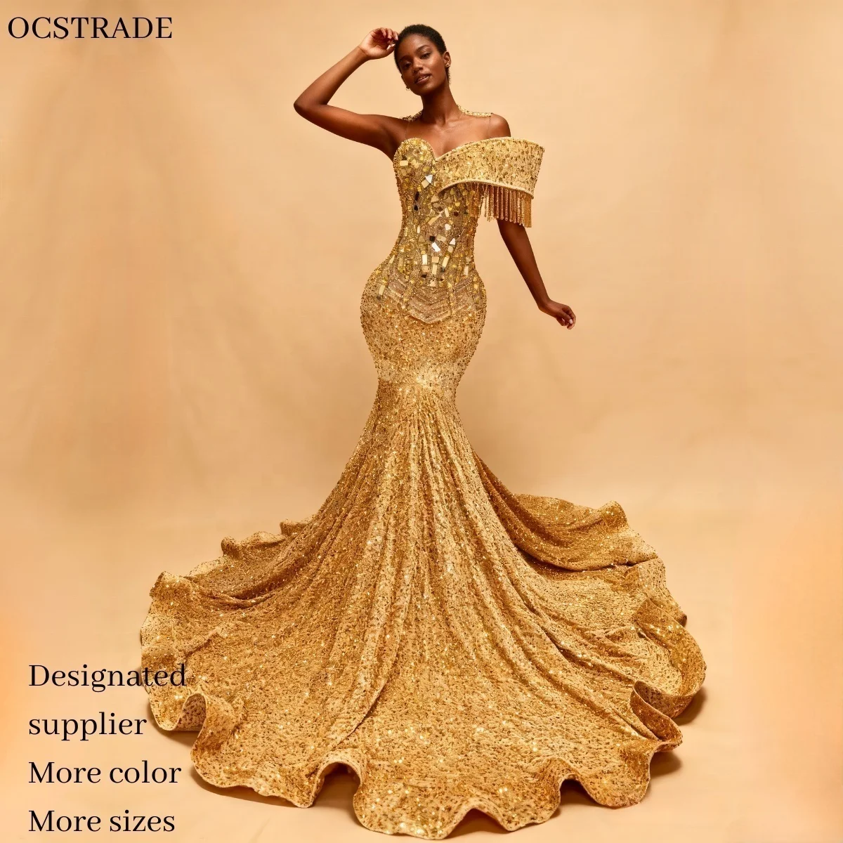 Ocstrade MOQ 1 PCS Handmade Womens Gold Tight Evening Dress Rhinestone Applique Custom Long Train Orange Prom Dresses Elegant| Alibaba.com Ocstrade MOQ 1 PCS Handmade Womens Gold Tight Evening Dress Rhinestone Applique Custom Long Train Orange Prom Dresses Elegant| Alibaba.com