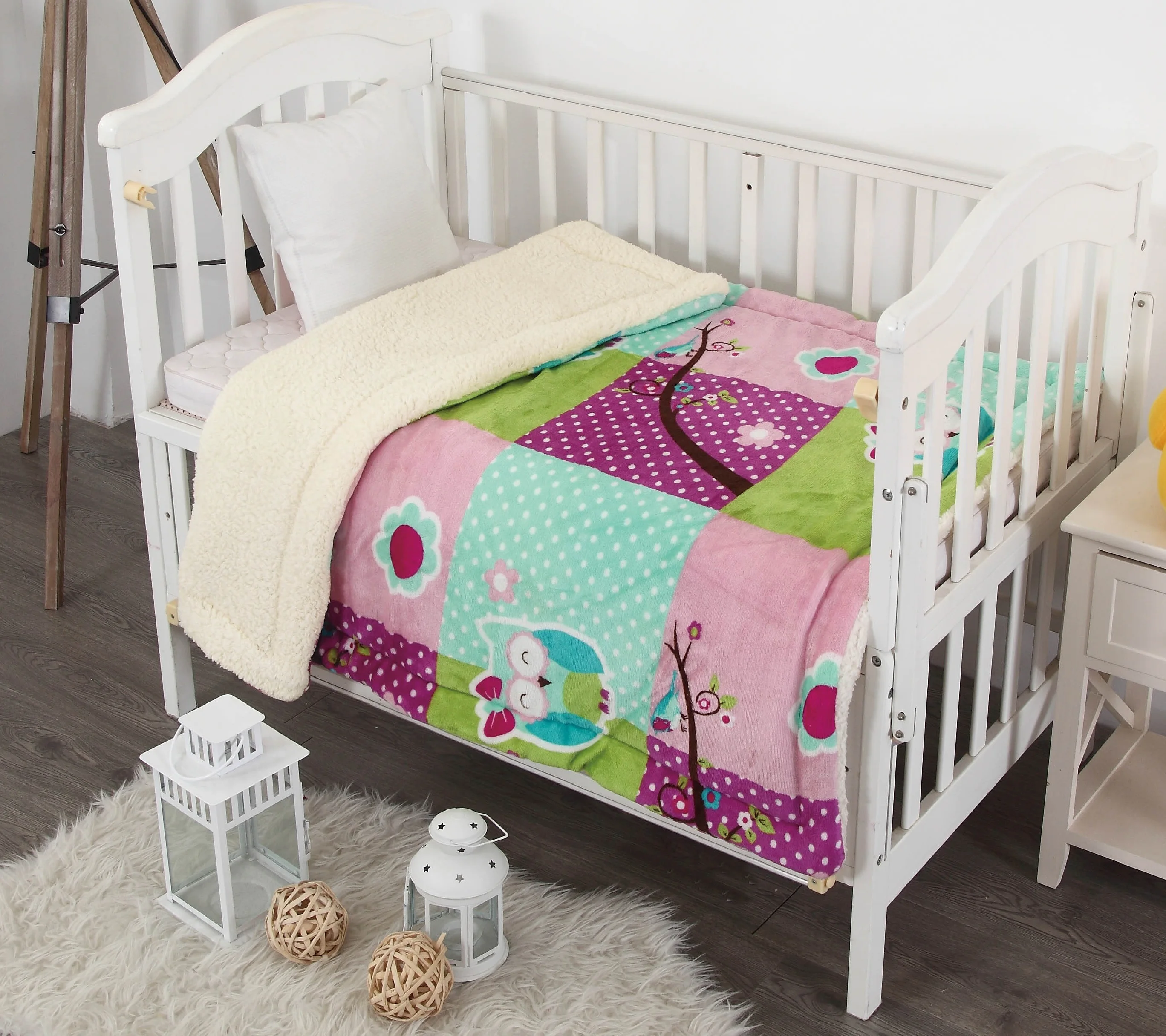 super soft sherpa baby blanket