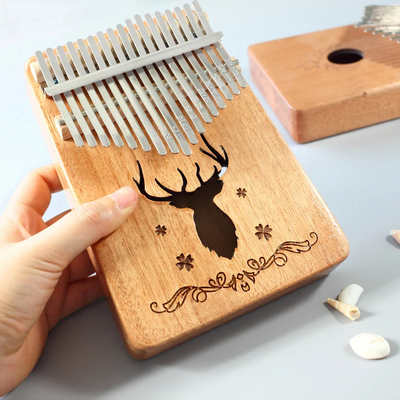 
On-sale Mahogany Wood Kalimba 17 Key Mbira Thumb Piano Good sound 
