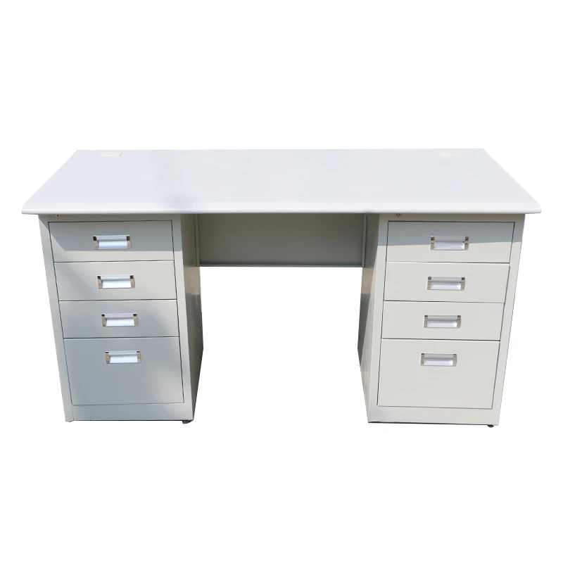 Modern Office Computer Desk Steel Work Table With Under Cabinet Office Computer Desk Steel Work Table
