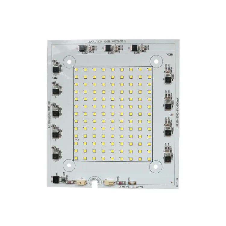 110lm/W High quality 80W Ra 80 CE RoHS certification 220V input AC pcb pcba DOB driverless led module for LED Floodlight
