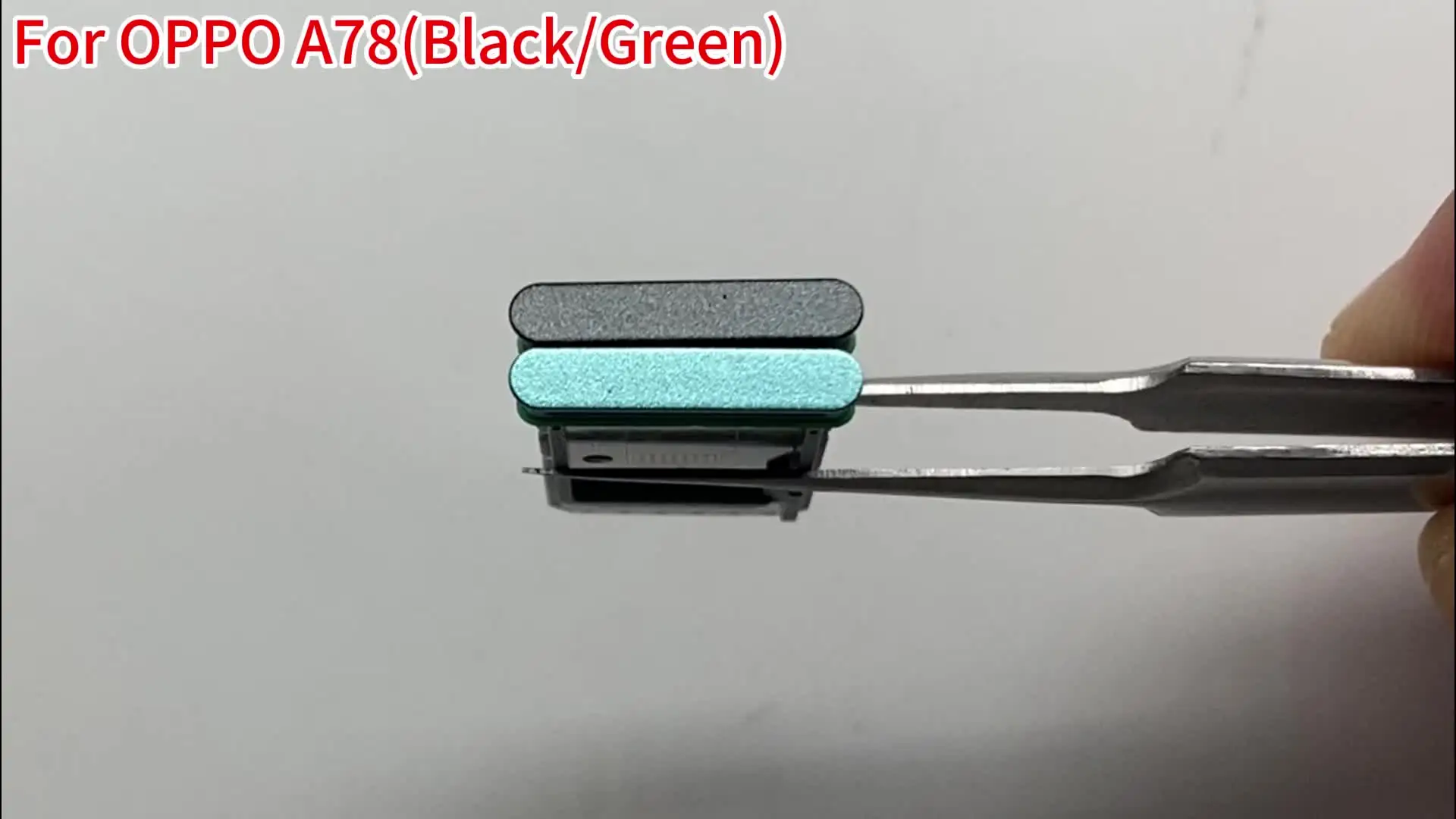 Tiroir SIM Noir Brillant Pour OPPO A78 5G - Pièce De Rechange Neuve