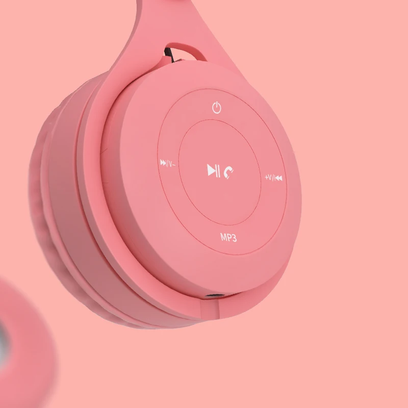 macaron立体声耳机true sound支持tf卡3.