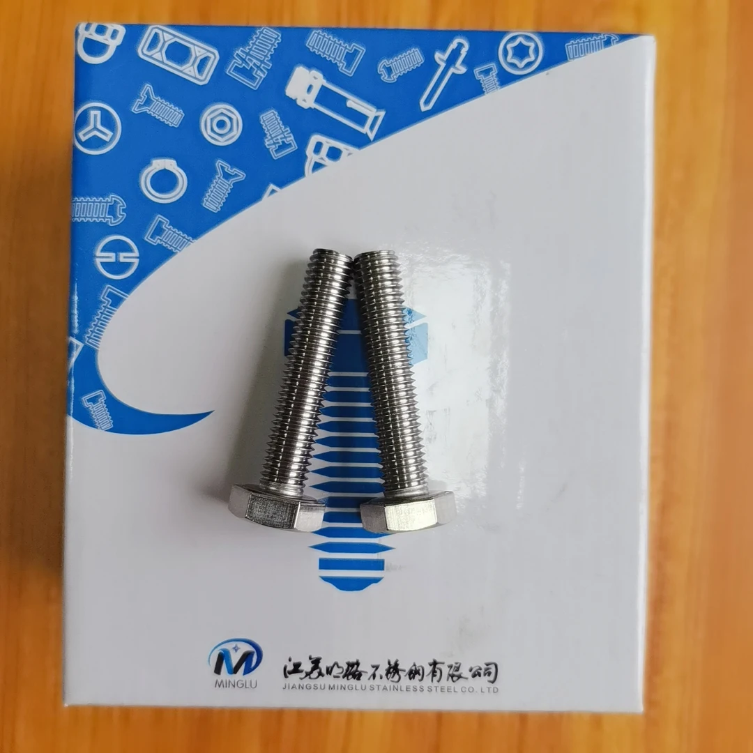 304 A2 70 M10 Bolt Nut Factory M10x1.25 Stainless Steel Hex Bolt 4.8