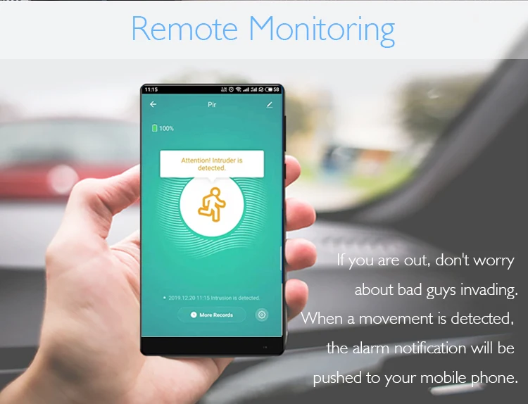 Wireless Human Body Infrared Detector Sensor For Smart Home Automation Security System - ANKUX.COM