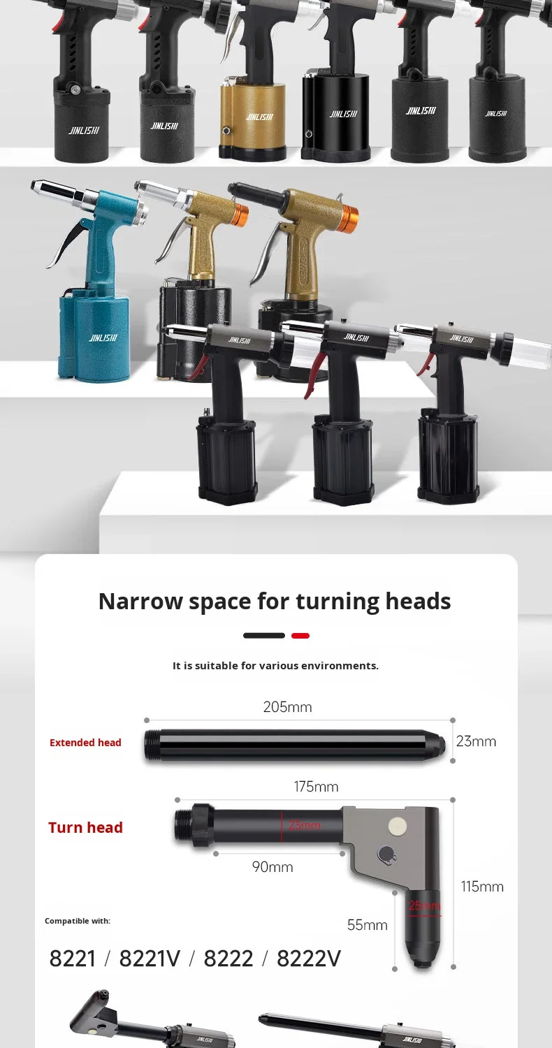 Taiwan Jinli Shi Air Pressure Rivet Machine Pull Rivet Aluminum Core ...