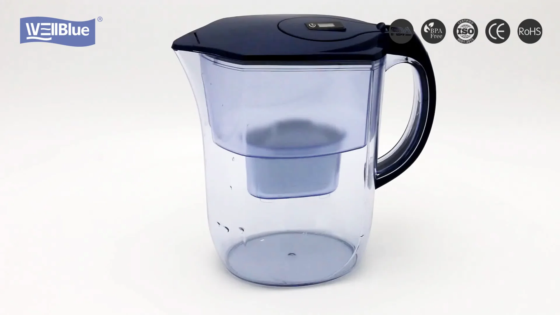 Wellblue Alkaline Drinking Water Purifier Jug With Dial Counter