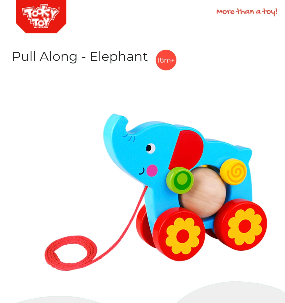 nuby pull along elephant