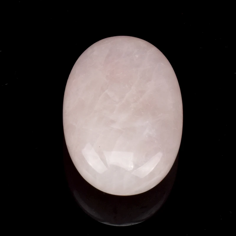 批发天然玫瑰石英抛光水晶按摩翻滚的石头