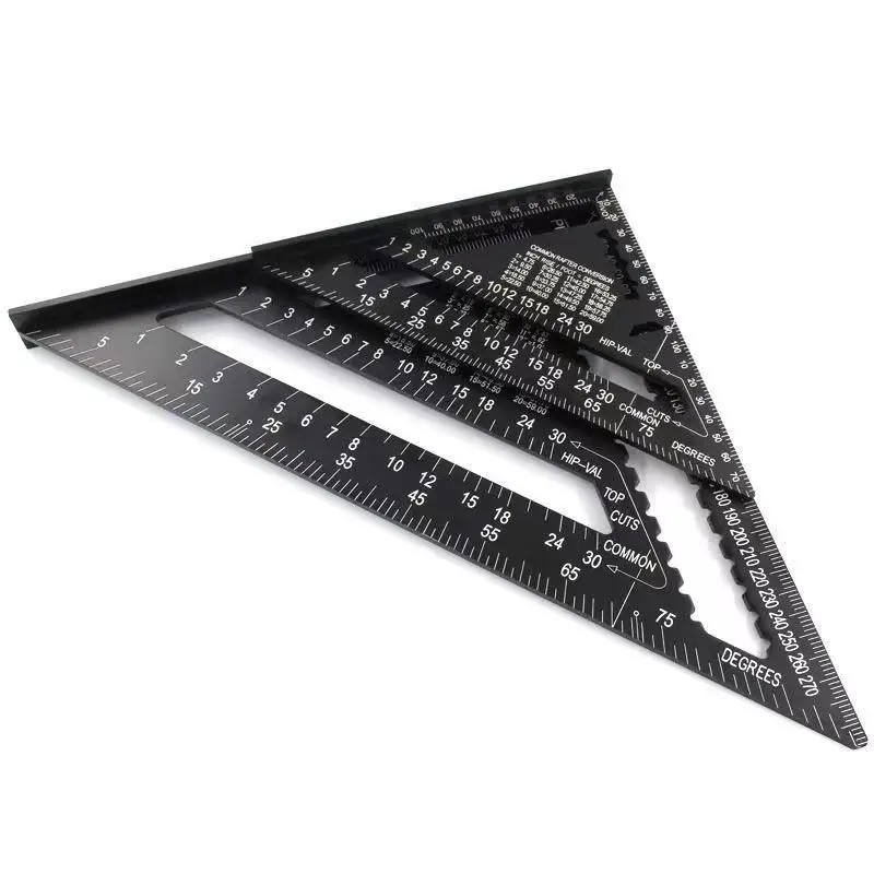 三角尺,7英寸铝合金速度方尺测量工具,用于工程师木工