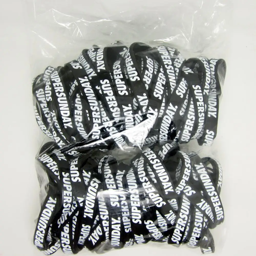 custom logo silicone wristband rubber wrist bands