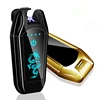 Double arc touch screen lighter USB rechargeable windproof lighter full screen custom picture display