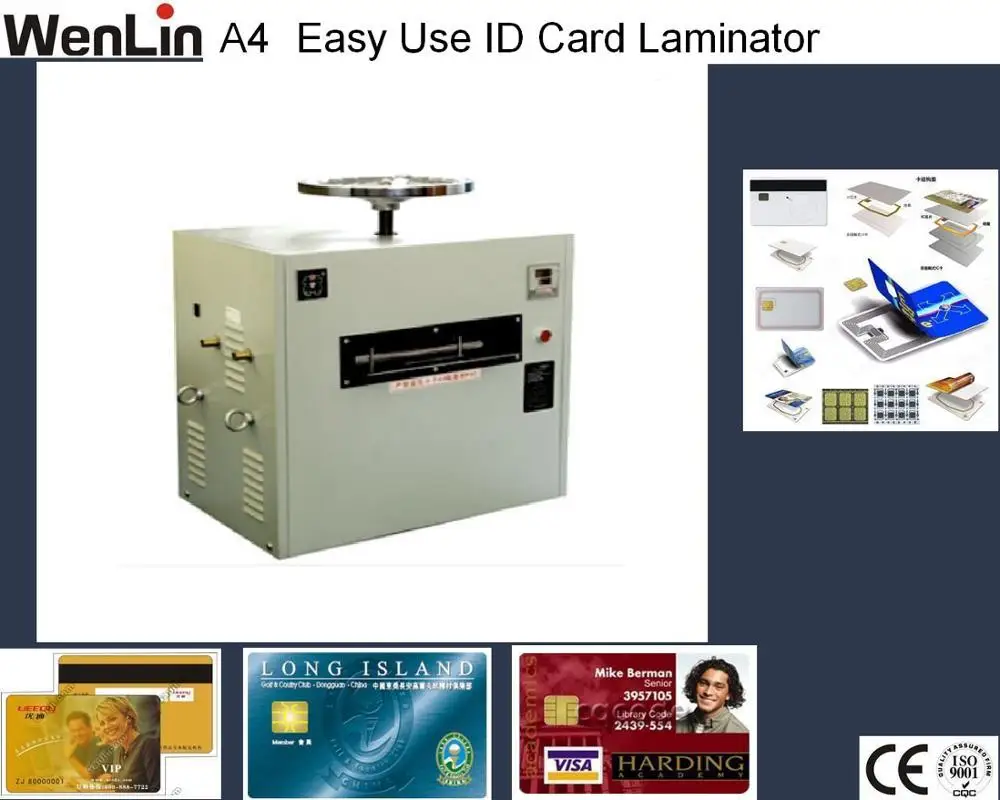 A4 Size Membership Card Laminator Business Card Laminating Machine Id