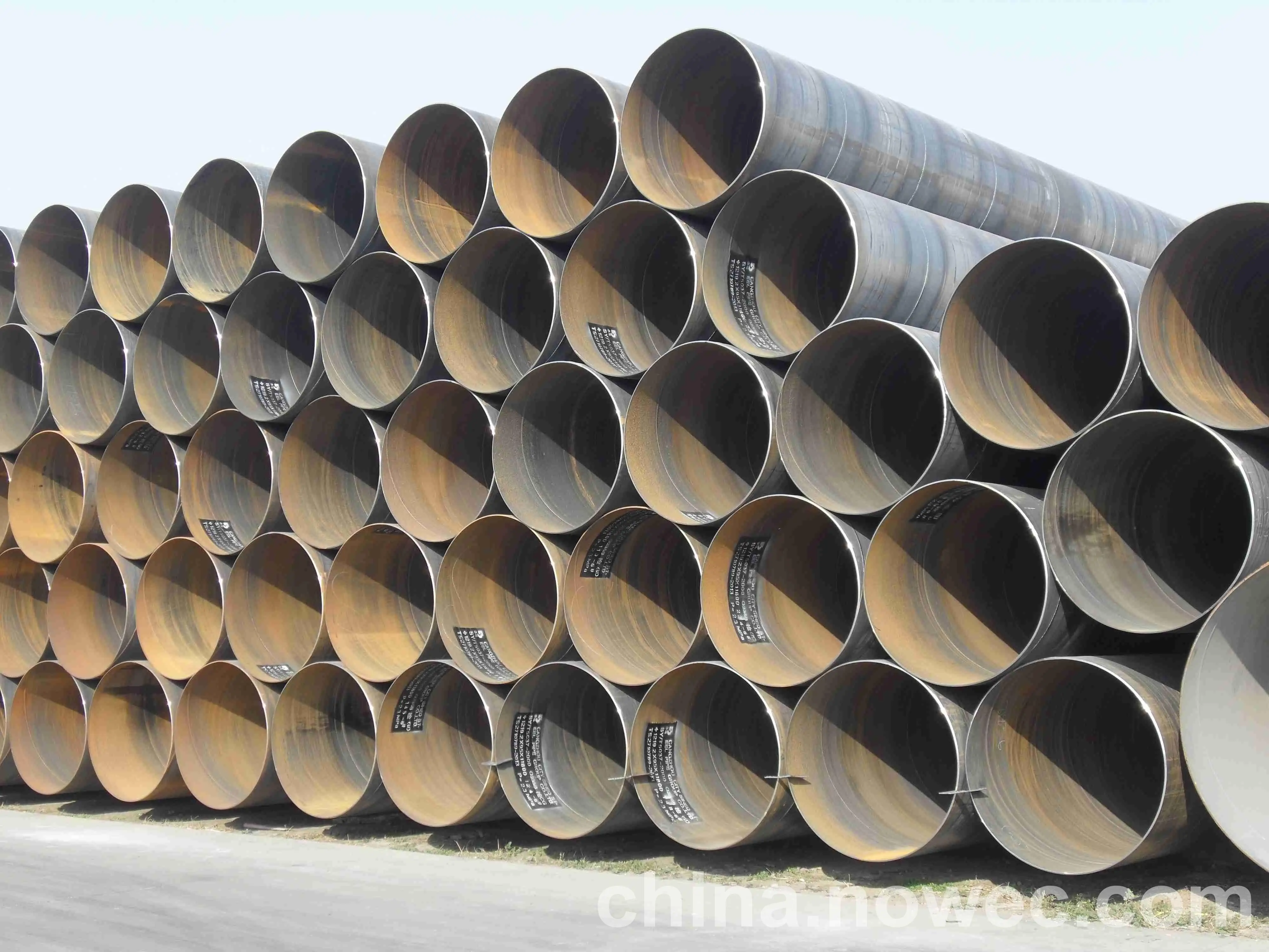 AstmA53 Grb Ssaw Sch80 20 Inch Carbon Steel Pipe Bare Painted