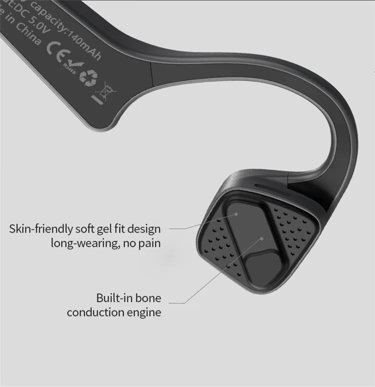 2020 New Arrival Bluetooth Bone Conduction Earphones Cordless Headphones Waterproof Handsfree Open-ear Headset - ANKUX.COM