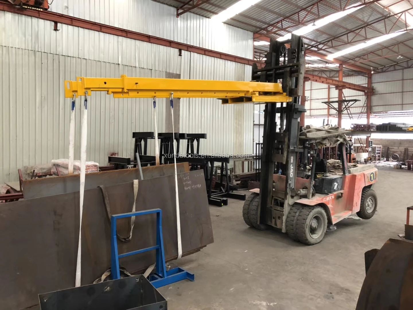 Bundle Slabs Loading & Unloading Double Telescopic Forklift Boom Buy