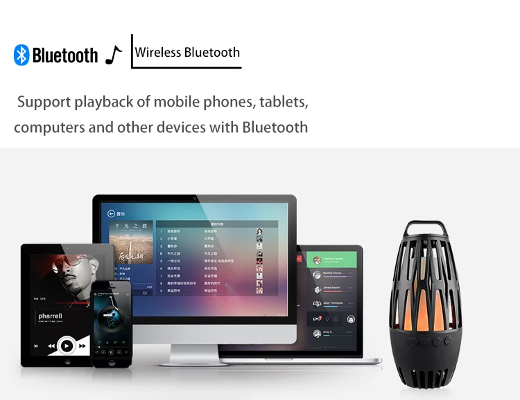 mini wireless speaker with led camping lantern for outdoor activities - ANKUX Tech Co., Ltd