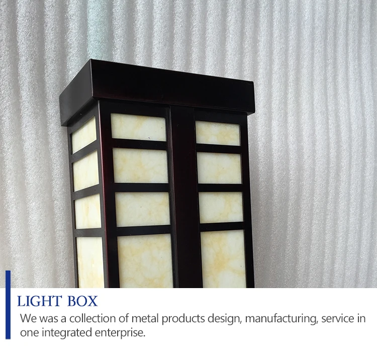 long rectangle Chinese style light indoor housing custom accepted small frosted glass lamp shades