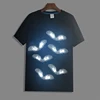 20109 newest couple el/led t-shirt, 2017 spring new t-shirt,creative flashing el t-shirt