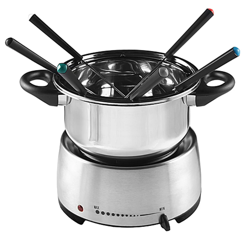 Xj9k109 Fondue With Stainless Steel Housing & Pot And Temperature Control Buy Fondue Pot Sets