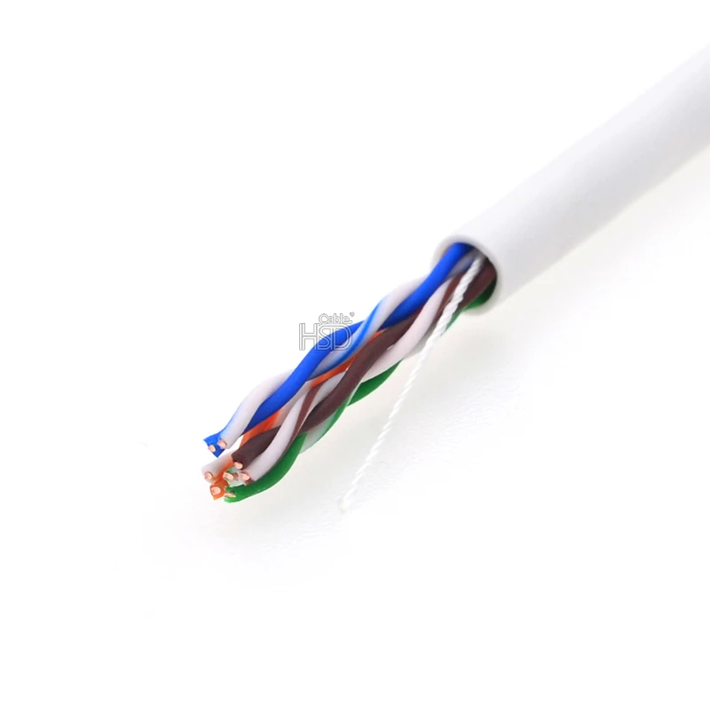 Best Price Oem Network Cat5e Utp 4pr Lan Cable 4p 24awg 0.5mm Cca Cat