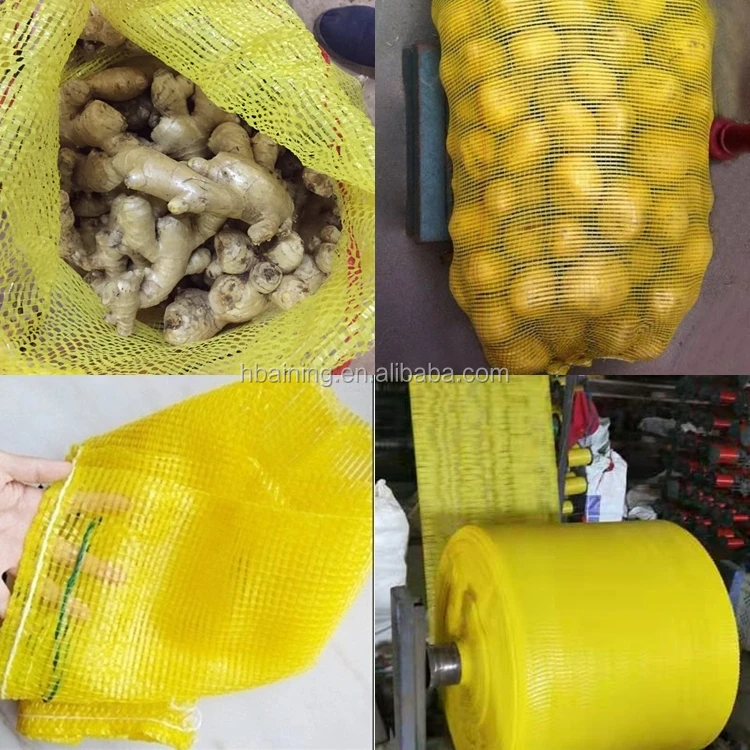 yellow mesh bag
