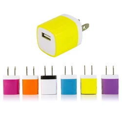 USB Travel Charger 5W USB Power Adapter Charger 5V/1A US Plug Block Charger Box for iPhone