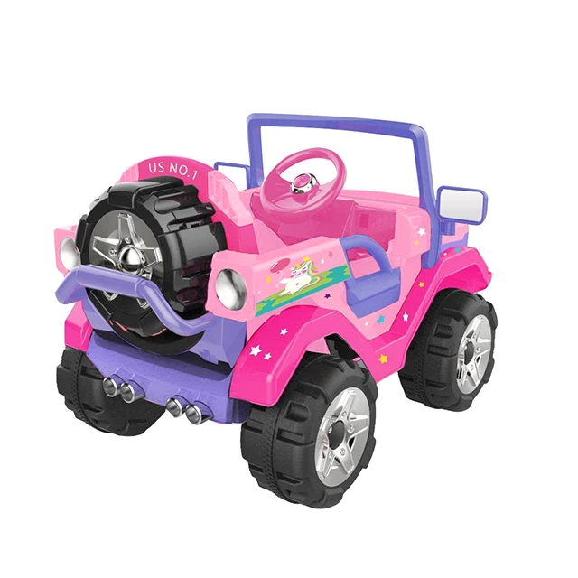 childrens pink electric jeep