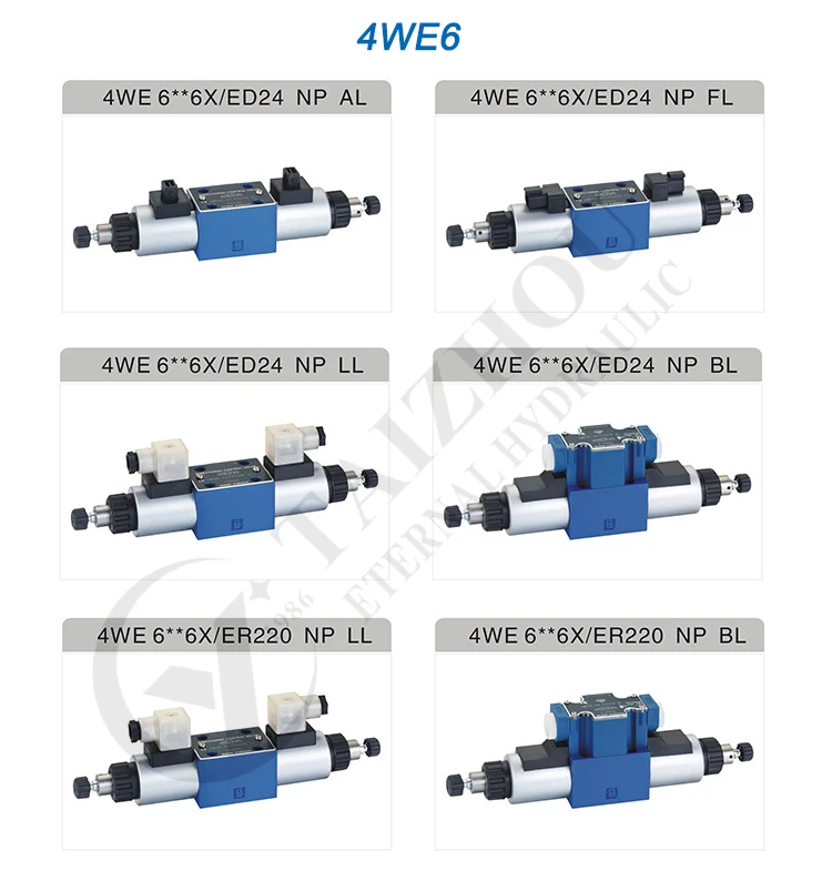 Replace Rexroth Type 4WE Series Hydraulic Oil Valve, 4WE43 4WE4 4WE6 4WE10 Solenoid Directional Control Valve