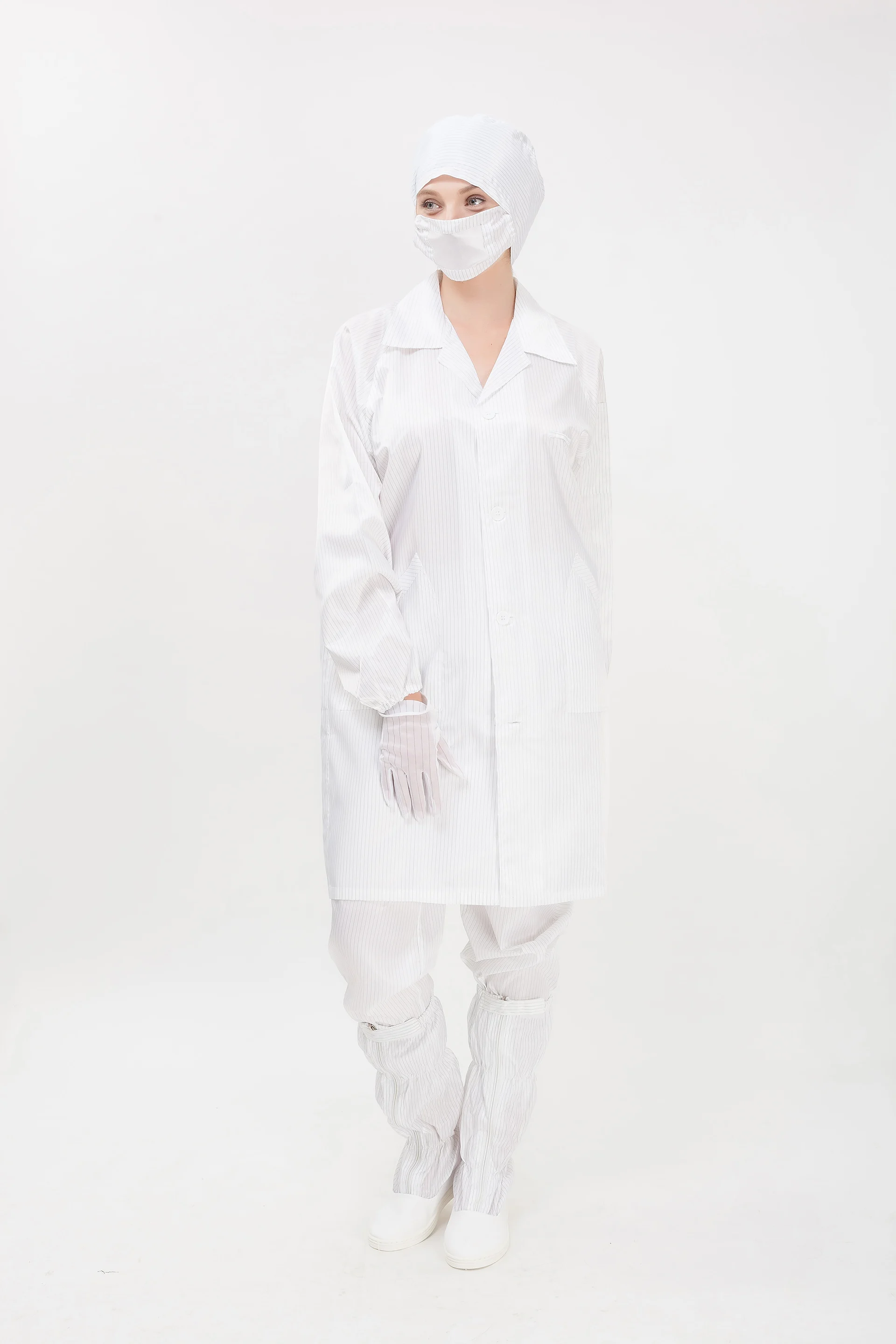 洁净室/电子 esd 织物/导电衣服洁净室 esd 衣服