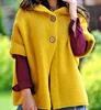 Wholesale Women's Loose Leisure Button Hooded knitting Cardigan