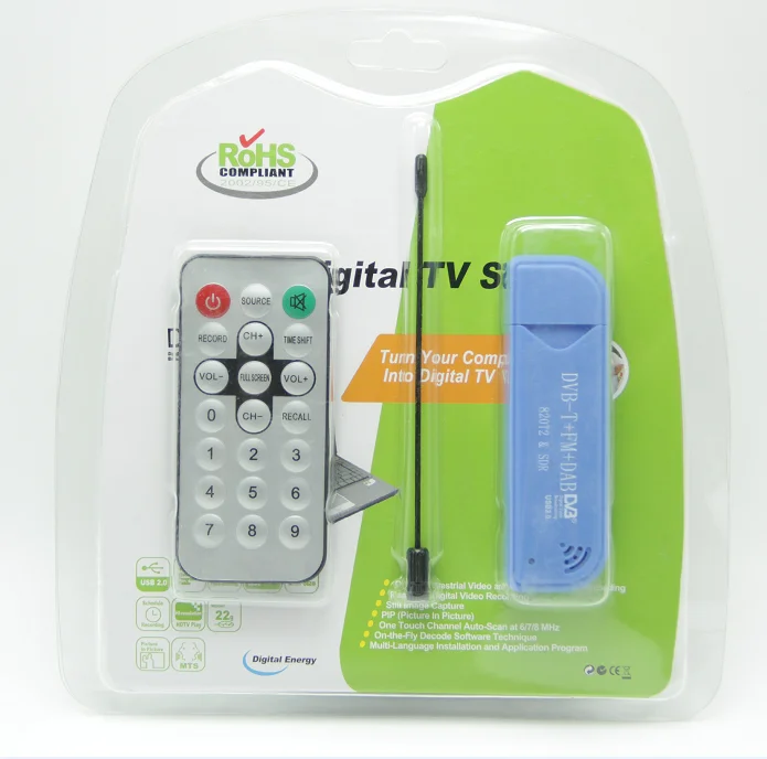 Digital Usb 2.0 Software Radio Sdr Dab Fm Tv Dvbt Stick Rtl2832u