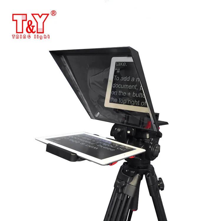 Video Production Studio Portable Teleprompter For Dslr And All Kinds