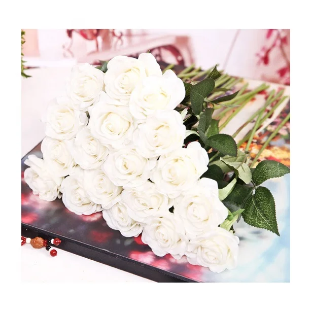 artificial white roses for sale