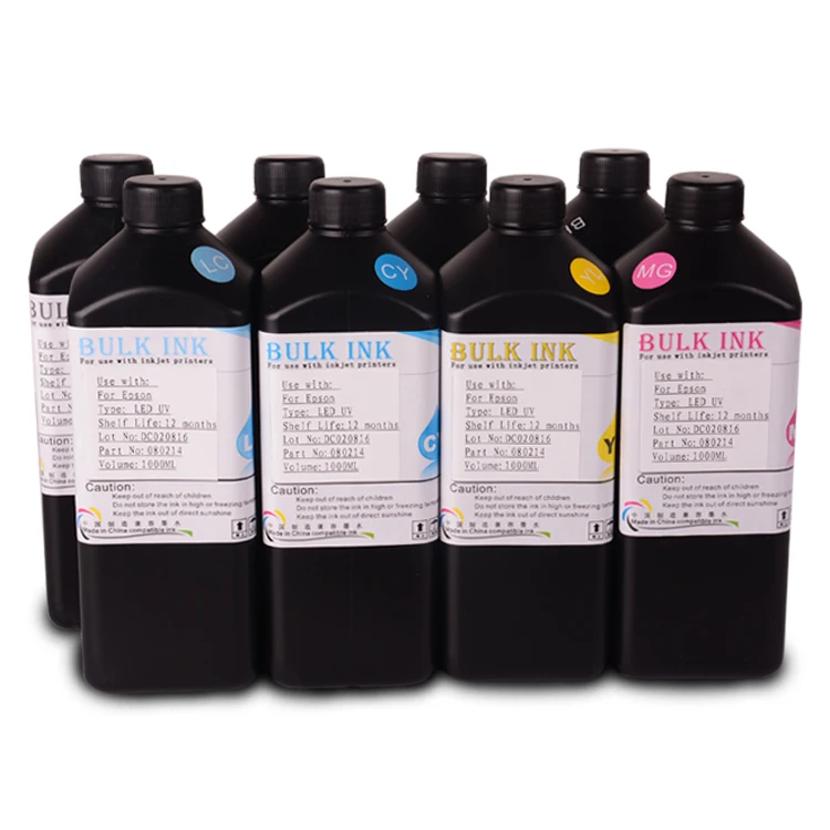 Ocbestjet 1000ML/Bottle Soft LED UV Ink For Epson XP600 UV LED Printer