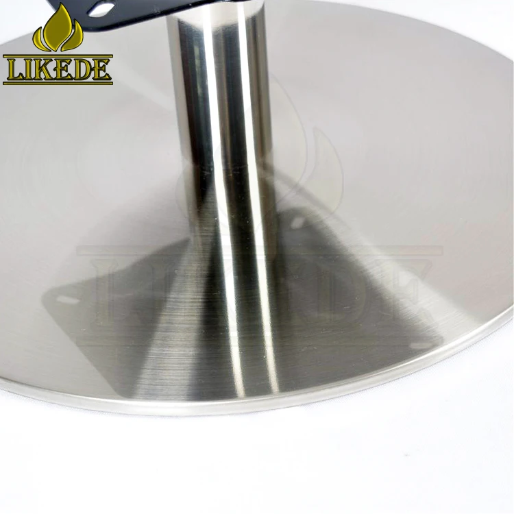 Metal Rolling Chair Base Stainless Steel Round Chair Base Flat Swivel