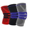Single 3D Weaving High Compression Silicone Supports Brace Meniscus Patella Protectors Sports Safety Kneepads knee protector saf