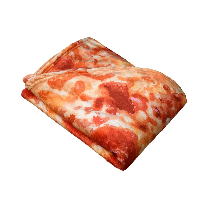 120*120cm Pizza Blanket Adult Kids Size Double Sided Pizza Omelette
