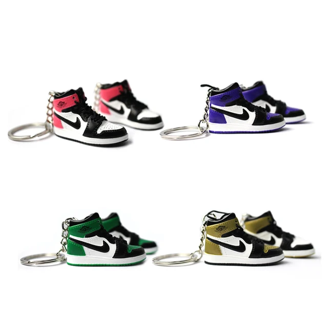 
Zhongshan Oneway Factory Made 3D Mini Sneaker Shoes AJ1 Keychain With Box 