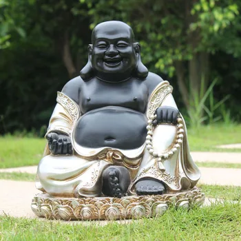 Polyresin Lachen Happy Buddha Statue Fur Den Aussenbereich Garten