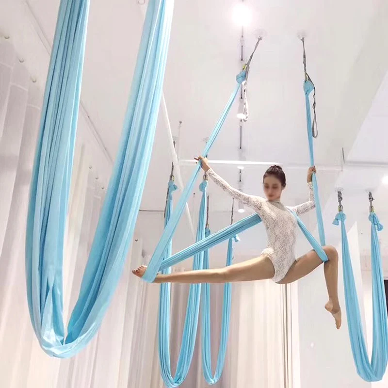 LangChi  Flying Antigravity Inversion Aerial Yoga Hammock / Swing / Trapeze / Sling Aerial Yoga Silk Fabric