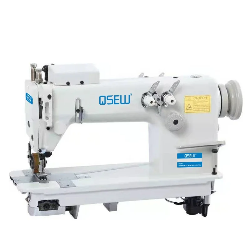 Qs38002p Wholesale High Speed Double Needle Chainstitch With Puller Industrial Sewing Machine
