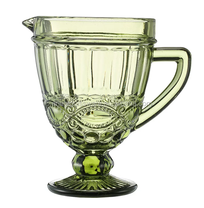 Wholesale Glassware Colored Goblet Wine Glasses Drinking Water Glass