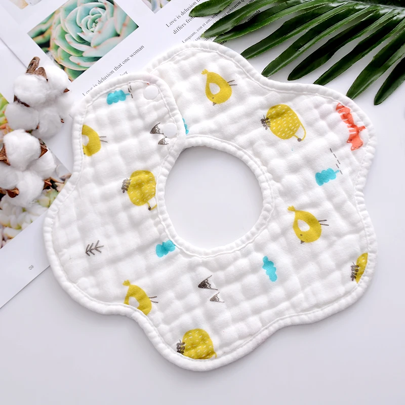 8 Layers Muslin Baby Drool Bibs Organic Cotton - Buy Muslin Baby Bibs ...