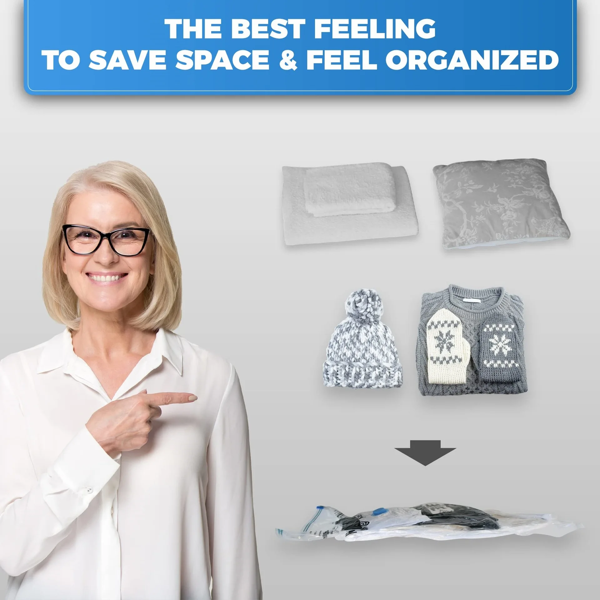 节能器防霉真空密封布储物袋真空储物袋密封，用于用电动气泵存放衣物