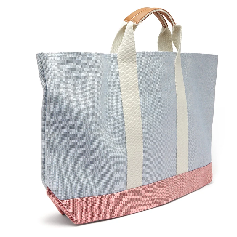 Luxury Xl Waxed Canvas Beach Tote Bag With Leather Handle Buy Canvas