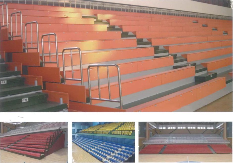 Cheap Price Indoor Retractable Bleacher Seating Telescopic Gym