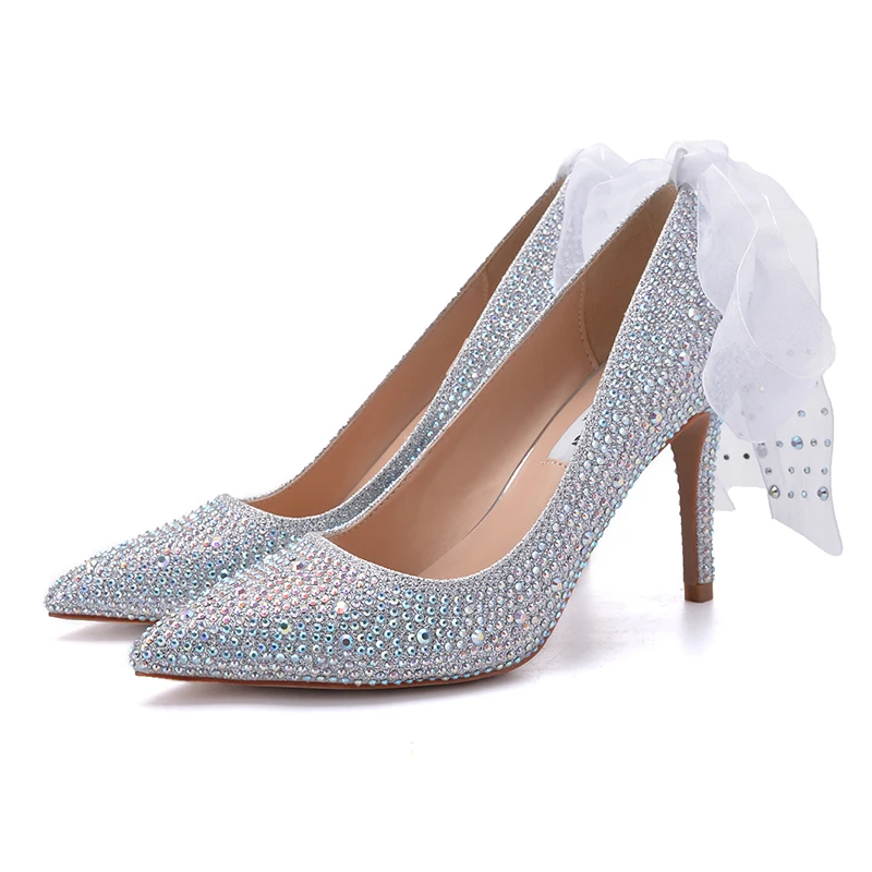 heels with diamonds