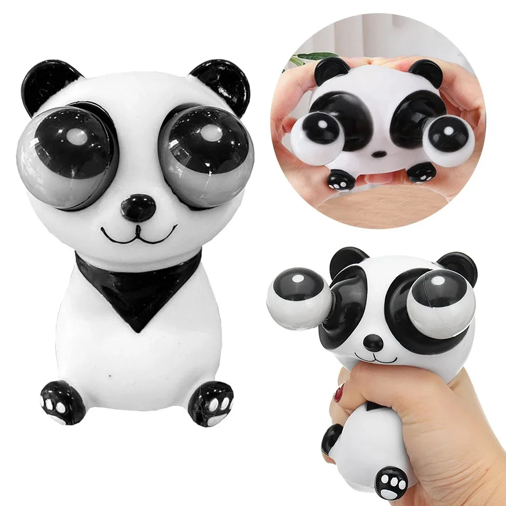 2023 New Kawaii Animal Toy Plastic Rubber Vinyl Eye Popping Out Cute